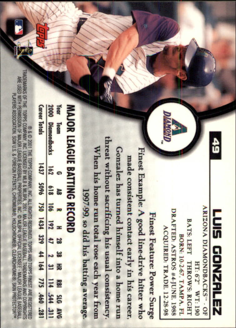 2001 Finest Baseball - Picture 81 of 177