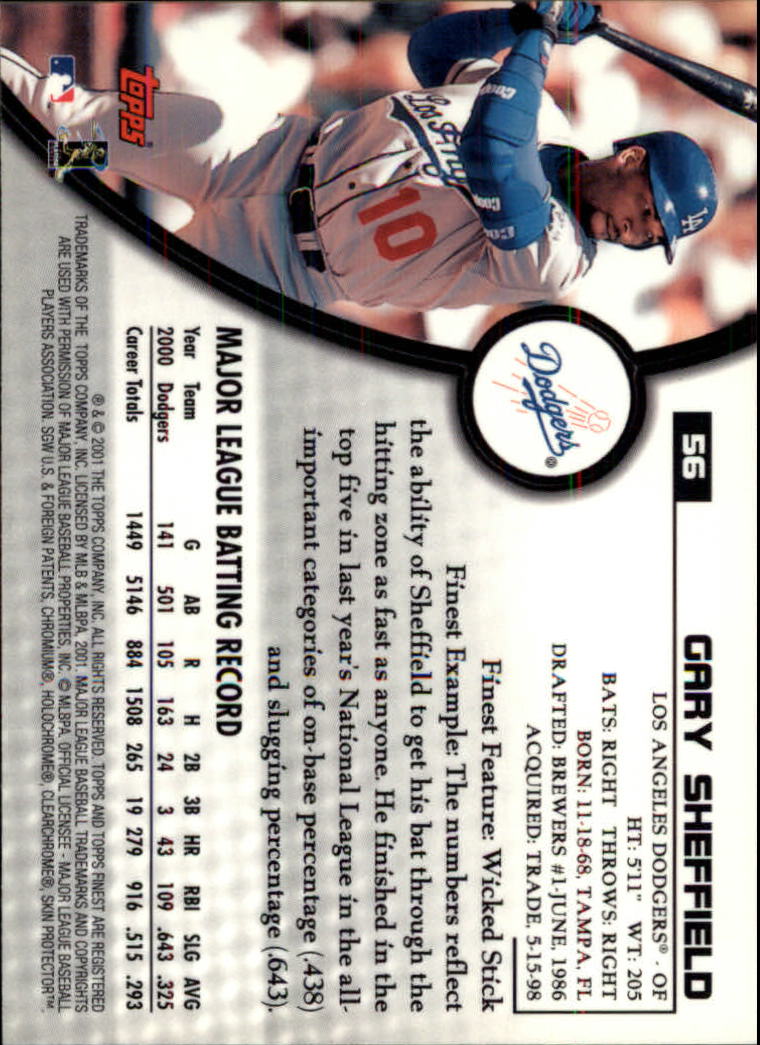 2001 Finest Baseball - Picture 93 of 177