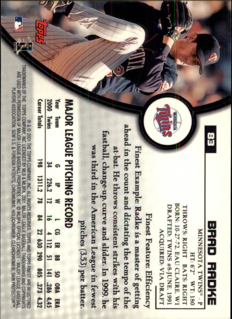 2001 Finest Baseball - Picture 131 of 177