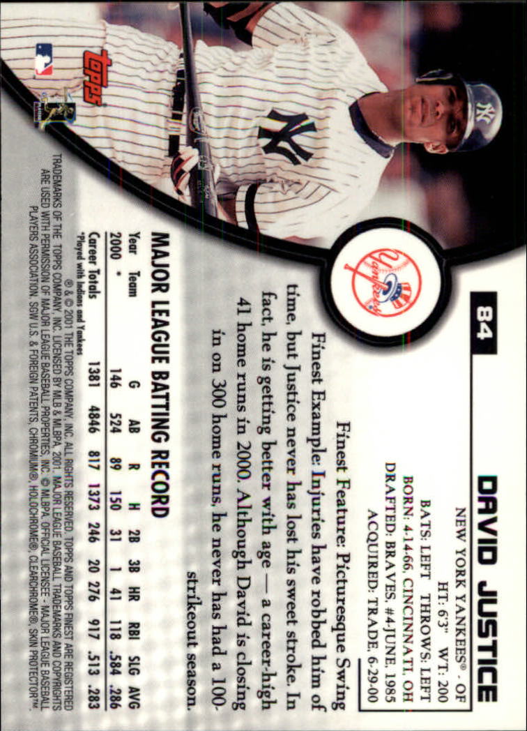 2001 Finest Baseball - Picture 133 of 177
