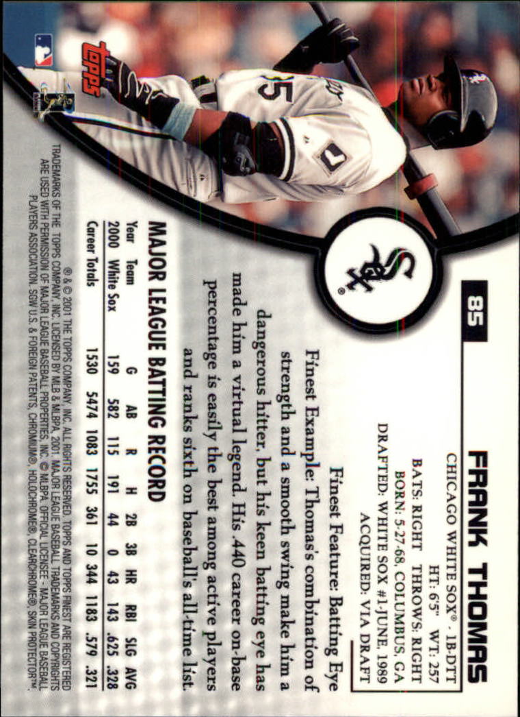 2001 Finest Baseball - Picture 135 of 177