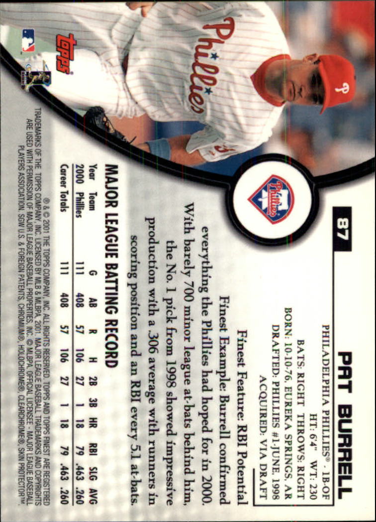 2001 Finest Baseball - Picture 137 of 177