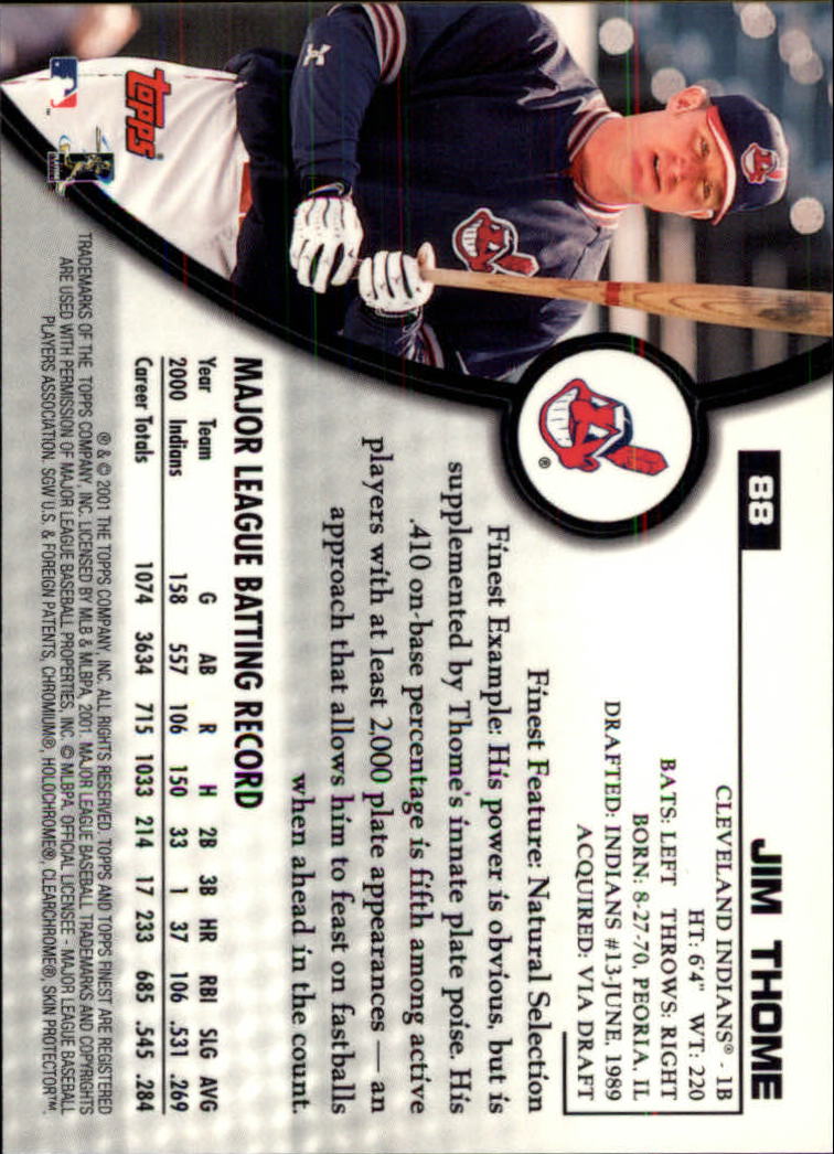 2001 Finest Baseball - Picture 139 of 177