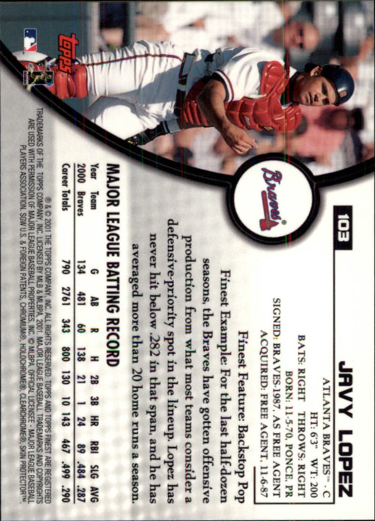 2001 Finest Baseball - Picture 157 of 177