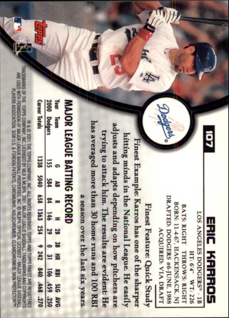 2001 Finest Baseball - Picture 161 of 177
