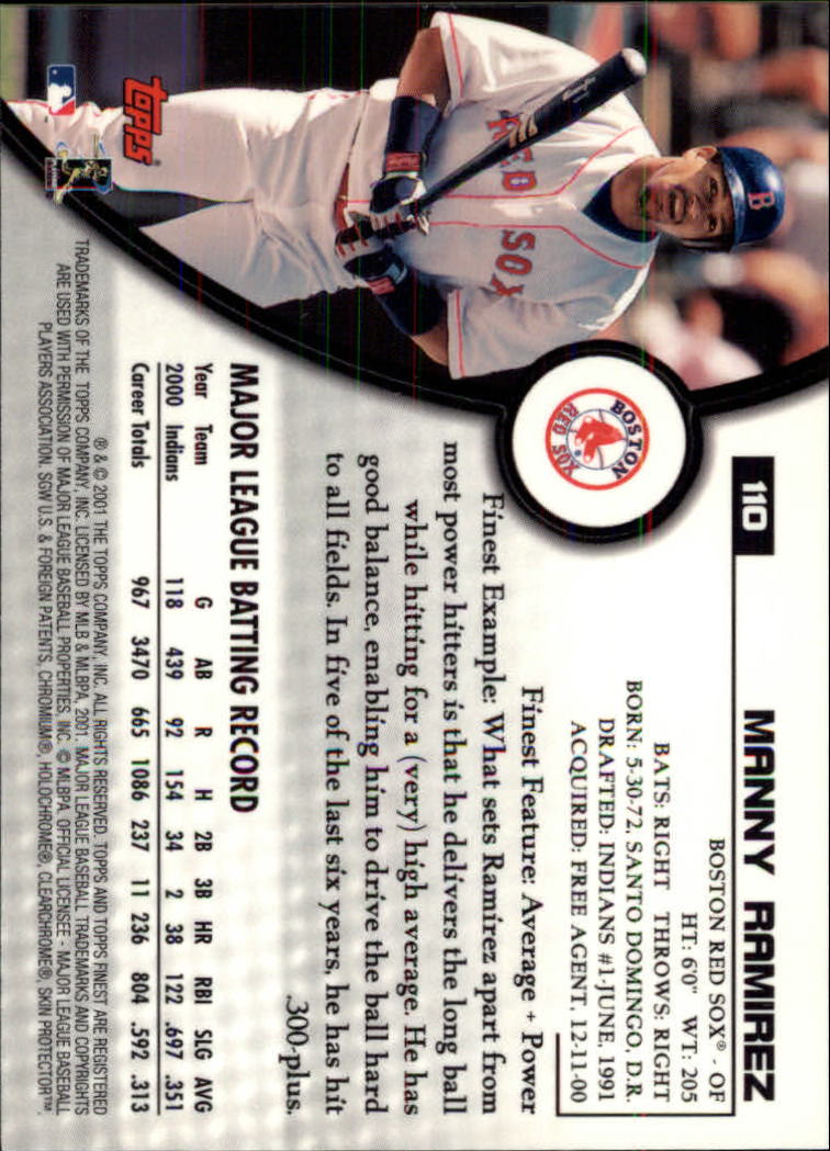 2001 Finest Baseball - Picture 165 of 177