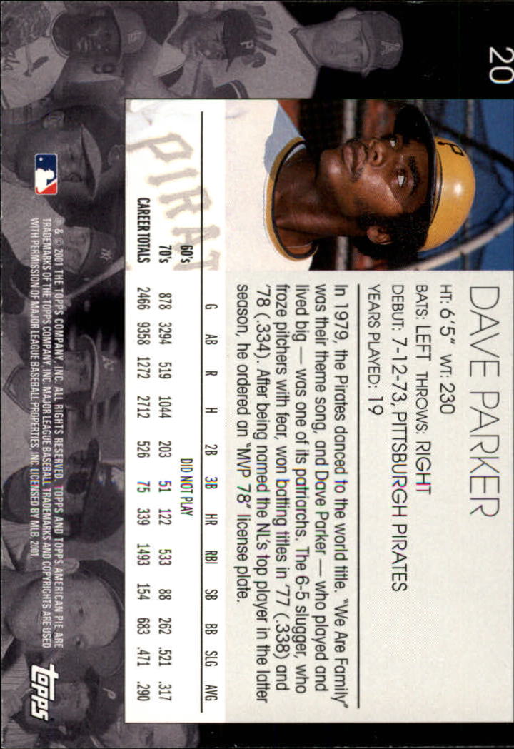 2001 Topps American Pie Baseball - Picture 41 of 312