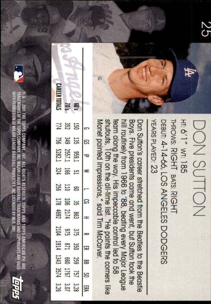 2001 Topps American Pie Baseball - Picture 49 of 312