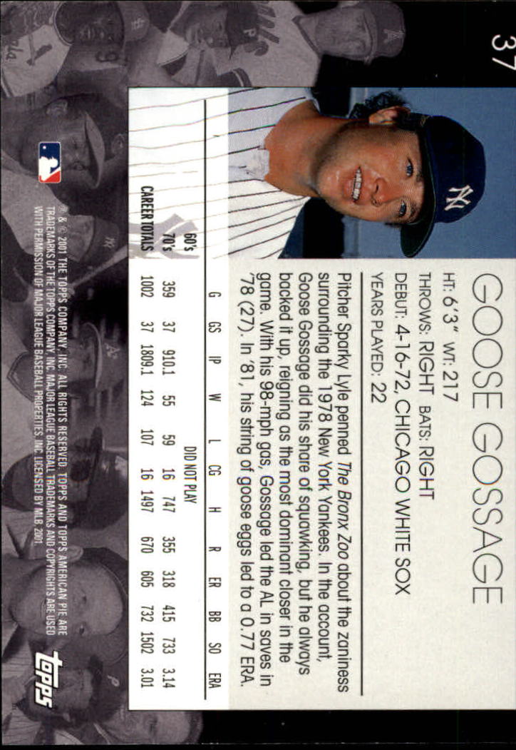 2001 Topps American Pie Baseball - Picture 73 of 312