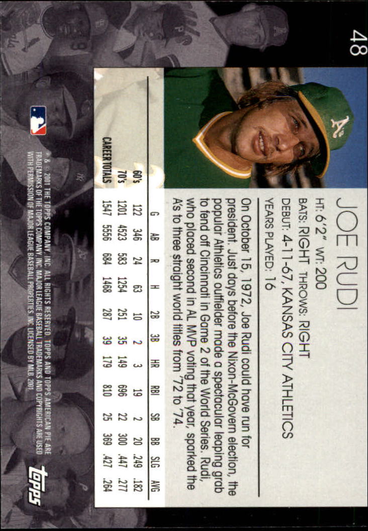 2001 Topps American Pie Baseball - Picture 95 of 312