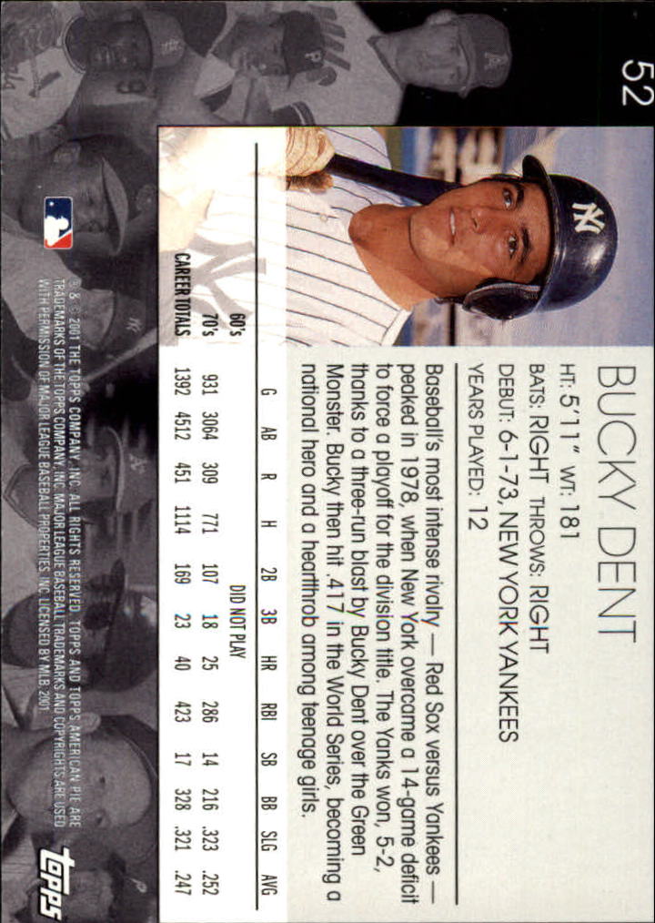 2001 Topps American Pie Baseball - Picture 103 of 312