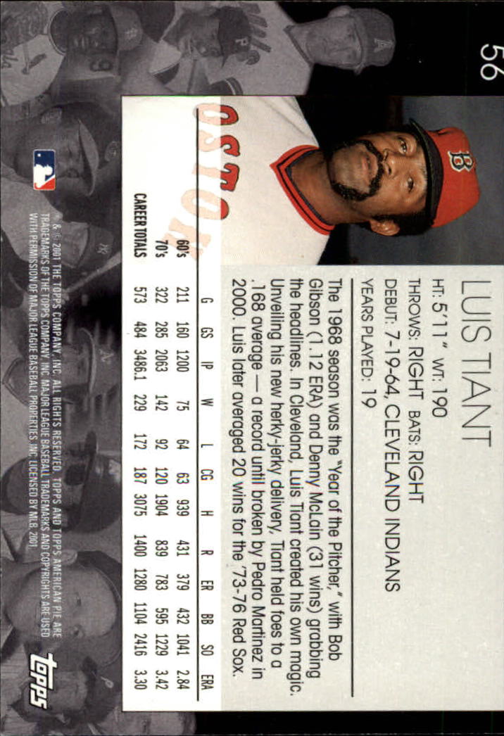 2001 Topps American Pie Baseball - Picture 111 of 312