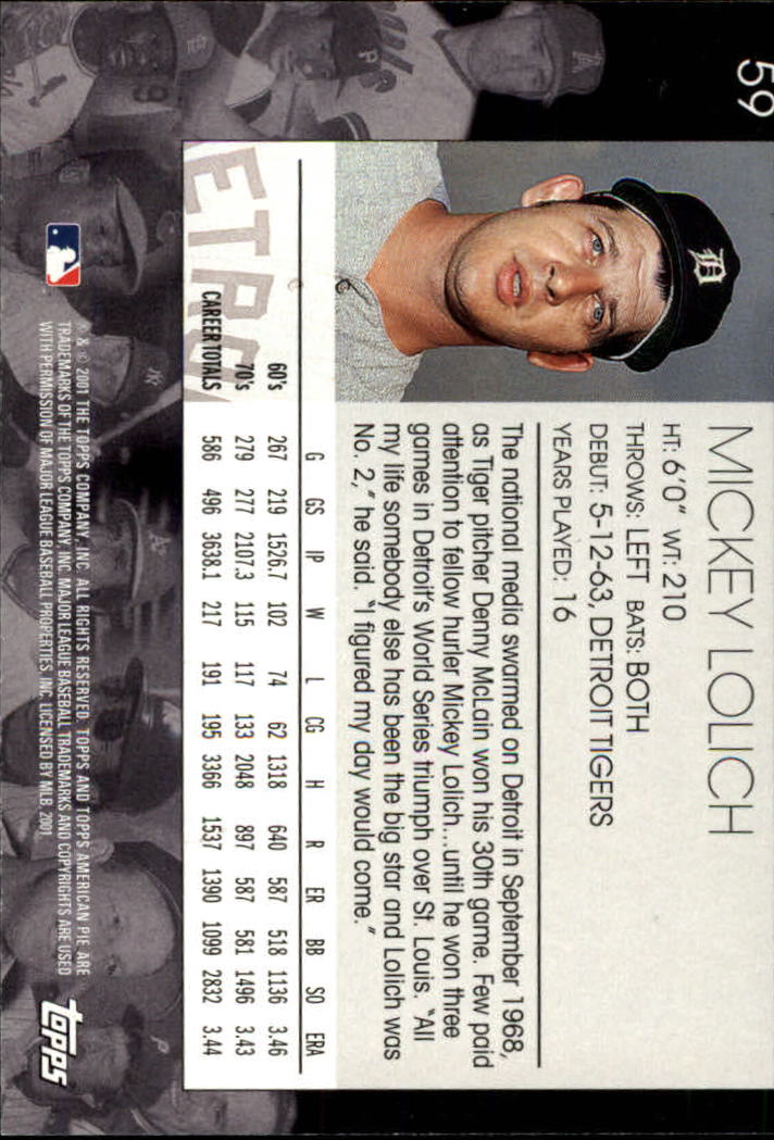 2001 Topps American Pie Baseball - Picture 117 of 312