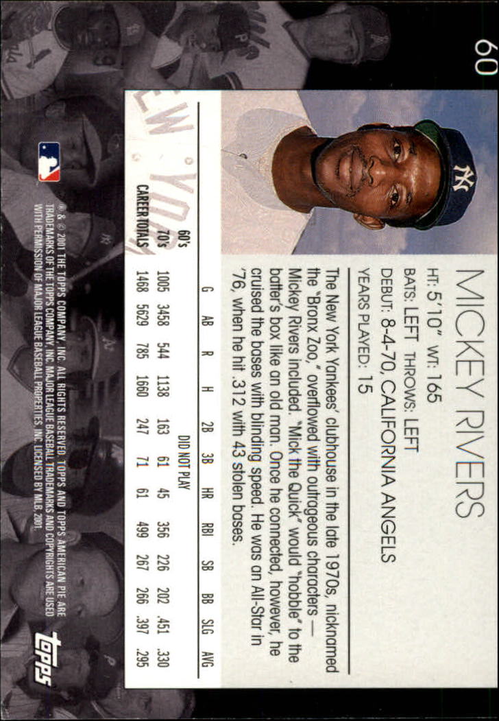 2001 Topps American Pie Baseball - Picture 119 of 312