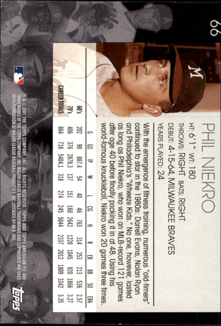 2001 Topps American Pie Baseball - Picture 131 of 312