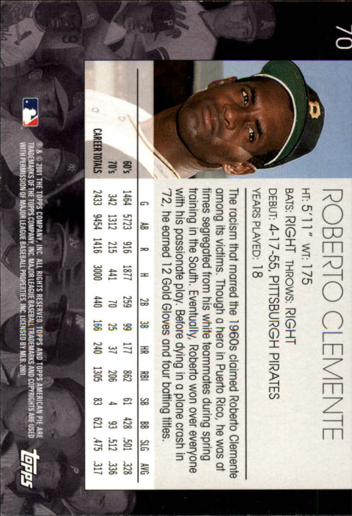2001 Topps American Pie Baseball - Picture 139 of 312