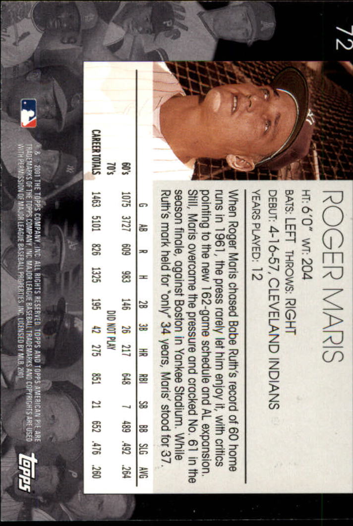 2001 Topps American Pie Baseball - Picture 143 of 312