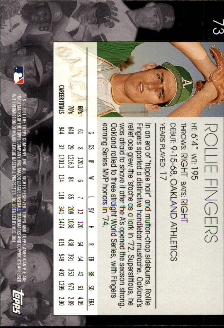 2001 Topps American Pie Baseball - Picture 145 of 312