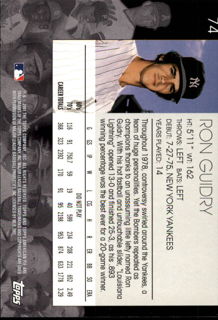 2001 Topps American Pie Baseball - Picture 147 of 312