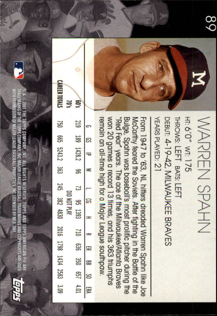 2001 Topps American Pie Baseball - Picture 177 of 312