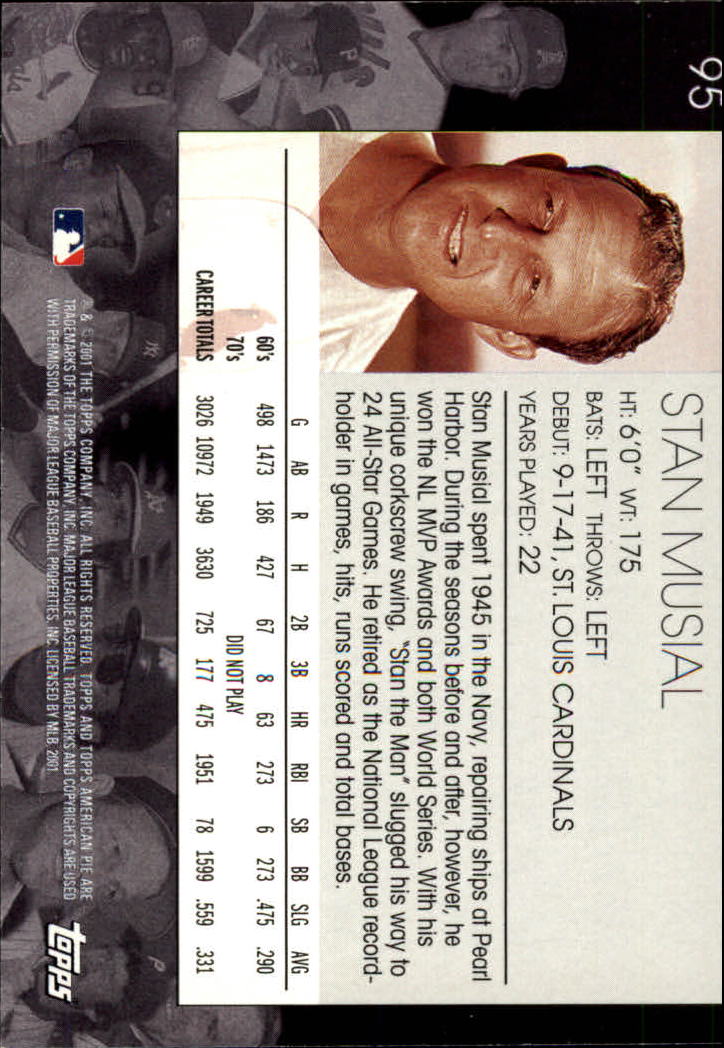 2001 Topps American Pie Baseball - Picture 187 of 312