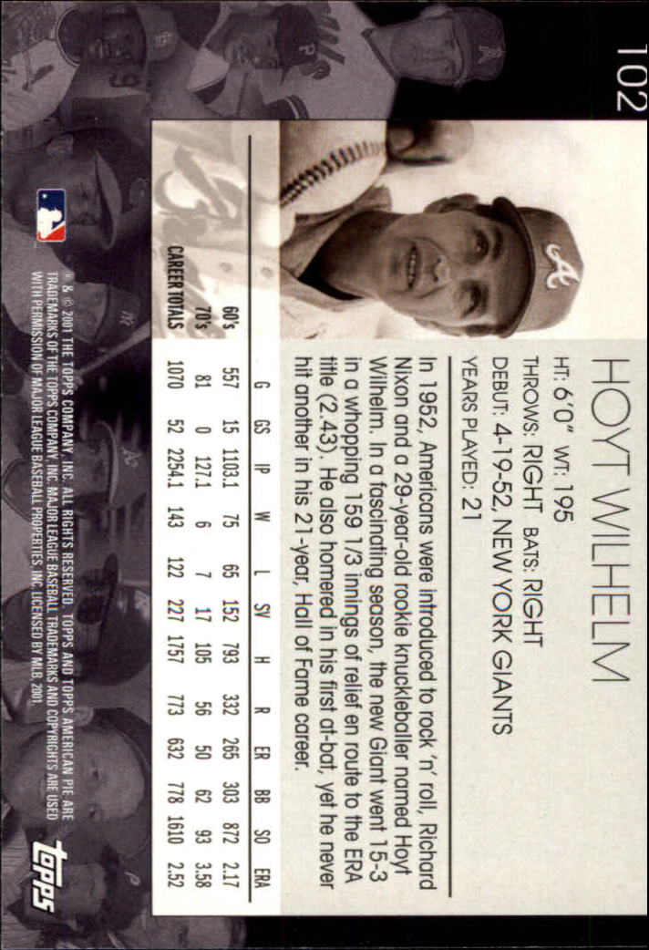 2001 Topps American Pie Baseball - Picture 201 of 312