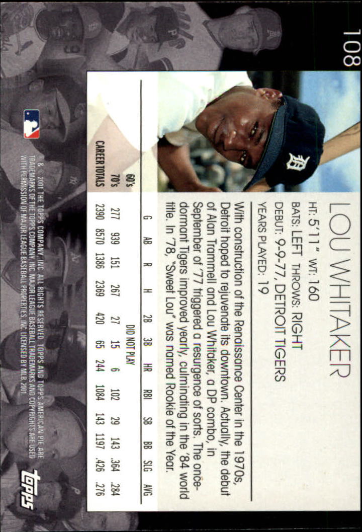 2001 Topps American Pie Baseball - Picture 213 of 312