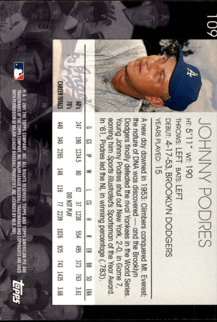 2001 Topps American Pie Baseball - Picture 215 of 312