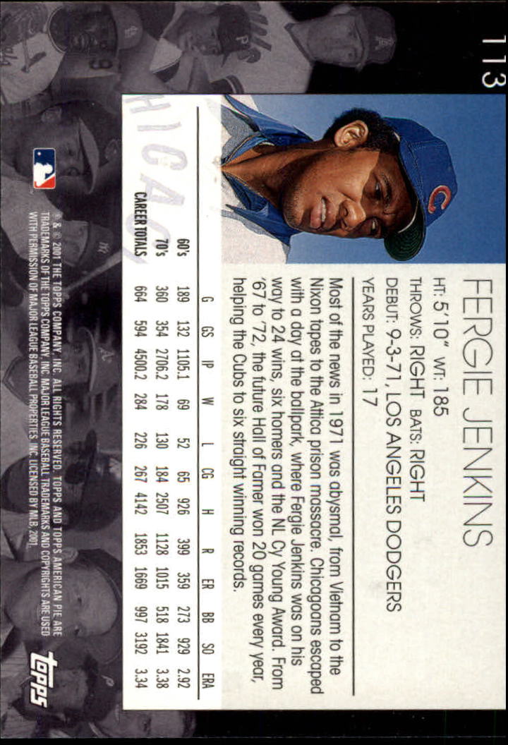 2001 Topps American Pie Baseball - Picture 223 of 312