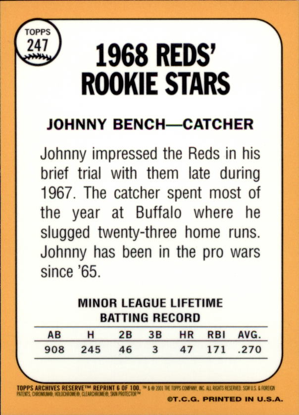 2001 Topps Archives Reserve Baseball YOU PICK - Bild 6 von 115