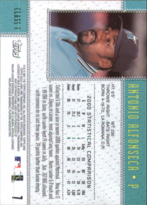 2001 Topps Gold Label Baseball - Picture 7 of 183