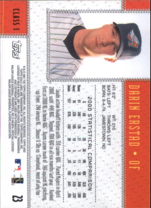 2001 Topps Gold Label Baseball - Picture 29 of 183