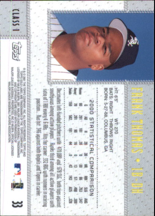 2001 Topps Gold Label Baseball - Picture 35 of 183