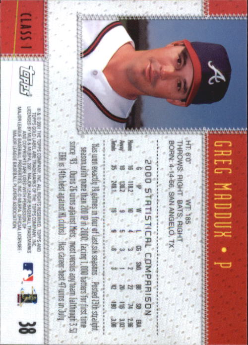 2001 Topps Gold Label Baseball - Picture 43 of 183