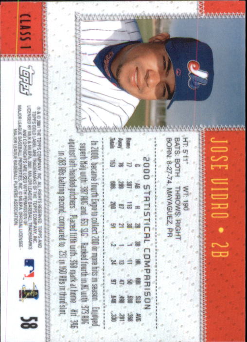 2001 Topps Gold Label Baseball - Picture 71 of 183
