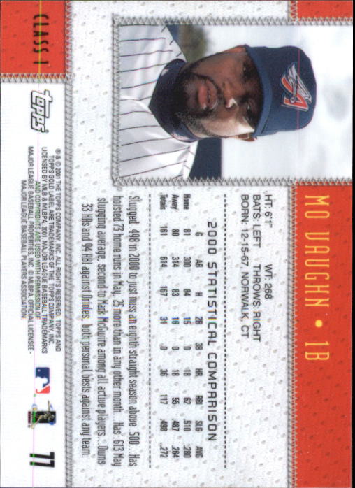2001 Topps Gold Label Baseball - Picture 103 of 183