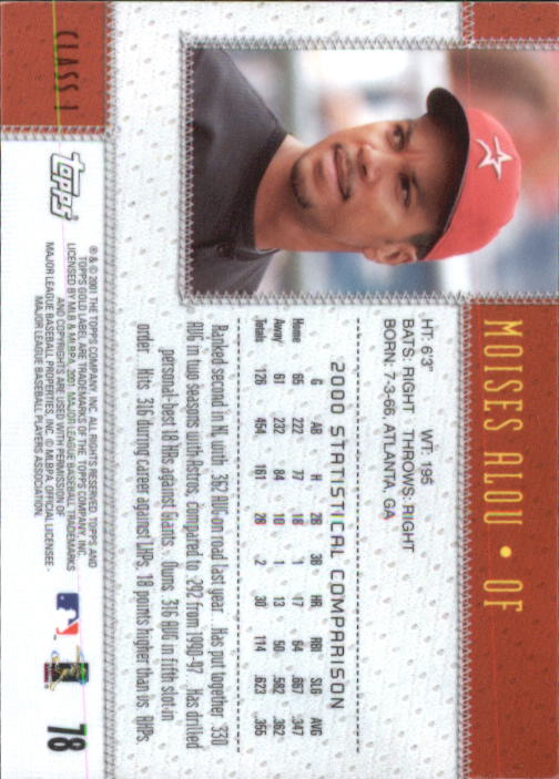 2001 Topps Gold Label Baseball - Picture 105 of 183