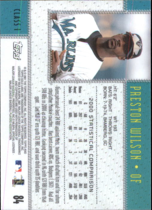 2001 Topps Gold Label Baseball - Picture 113 of 183