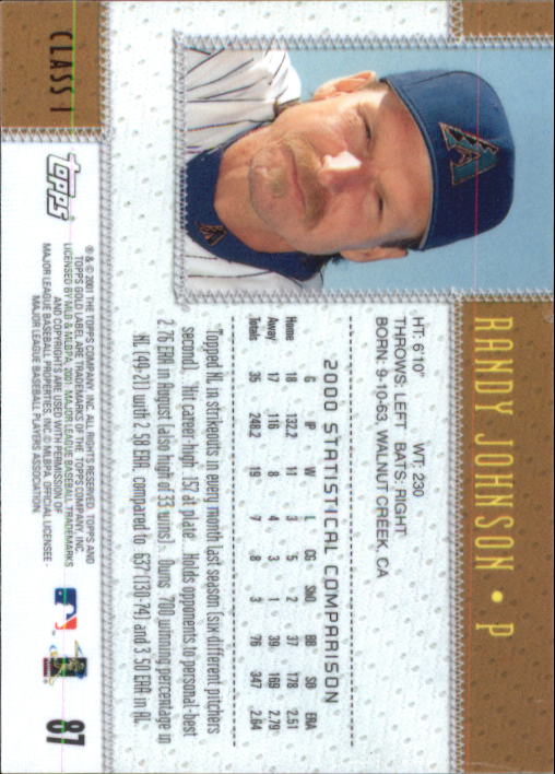 2001 Topps Gold Label Baseball - Picture 119 of 183