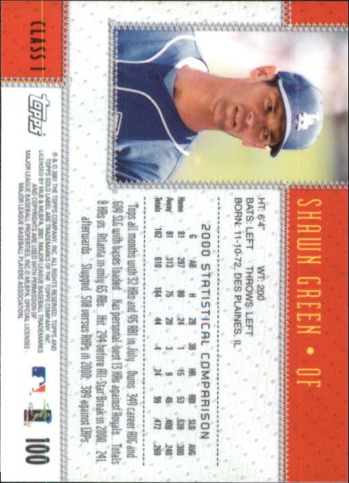 2001 Topps Gold Label Baseball - Picture 137 of 183