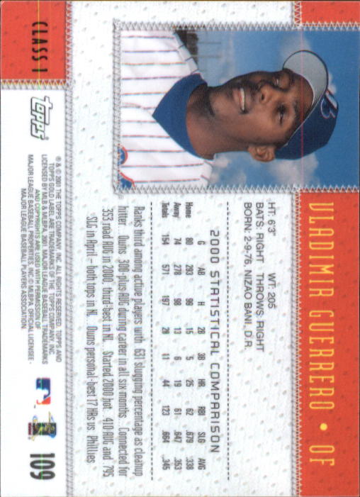 2001 Topps Gold Label Baseball - Picture 149 of 183