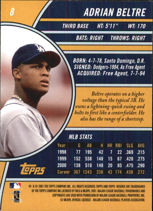 2001 Topps Reserve Baseball - Picture 71 of 81