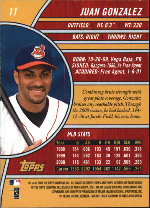 2001 Topps Reserve Baseball - Picture 69 of 81