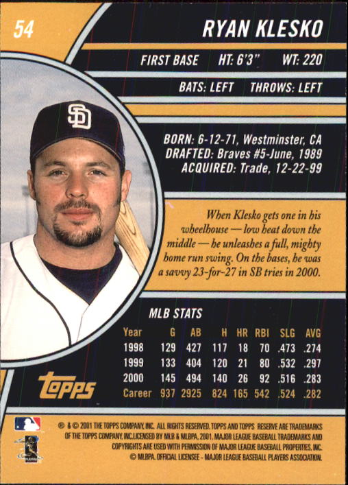 2001 Topps Reserve Baseball - Picture 43 of 81