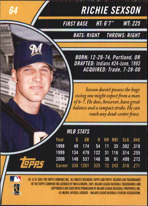 2001 Topps Reserve Baseball - Picture 35 of 81