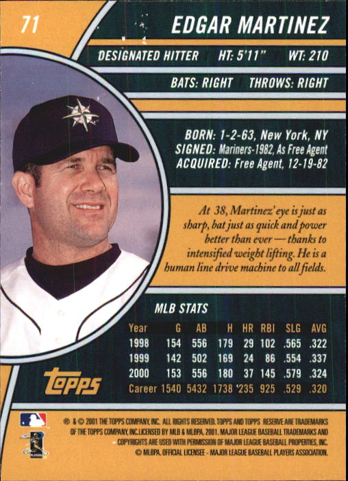 2001 Topps Reserve Baseball - Picture 27 of 81