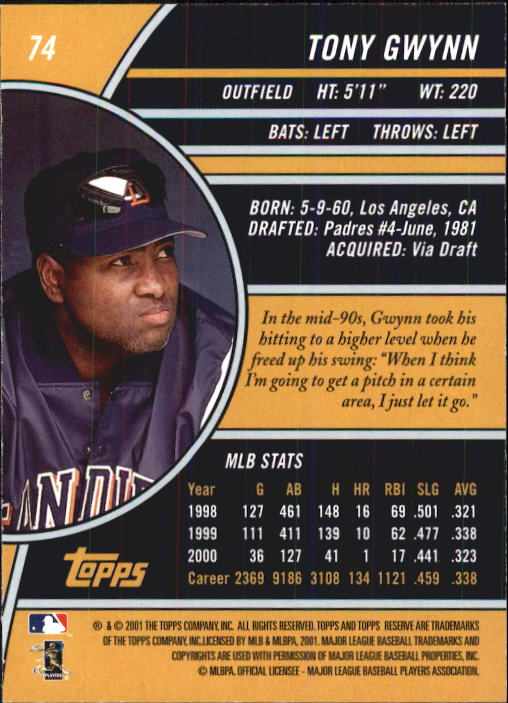 2001 Topps Reserve Baseball - Picture 25 of 81