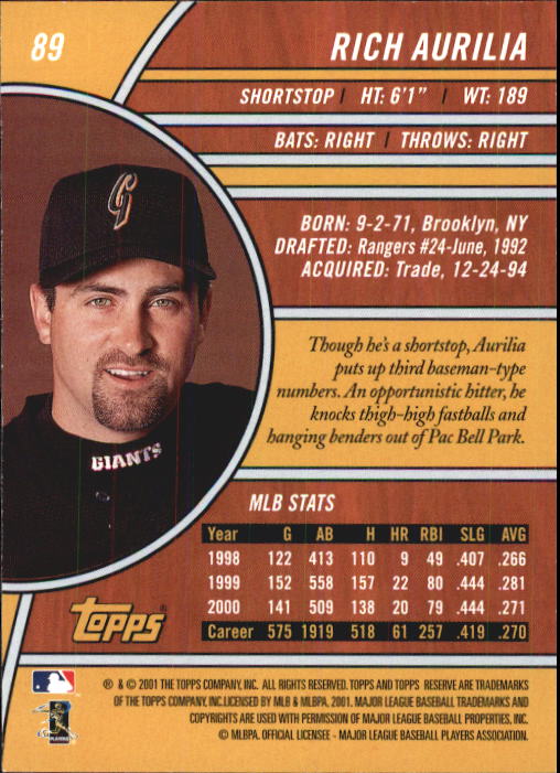 2001 Topps Reserve Baseball - Picture 13 of 81