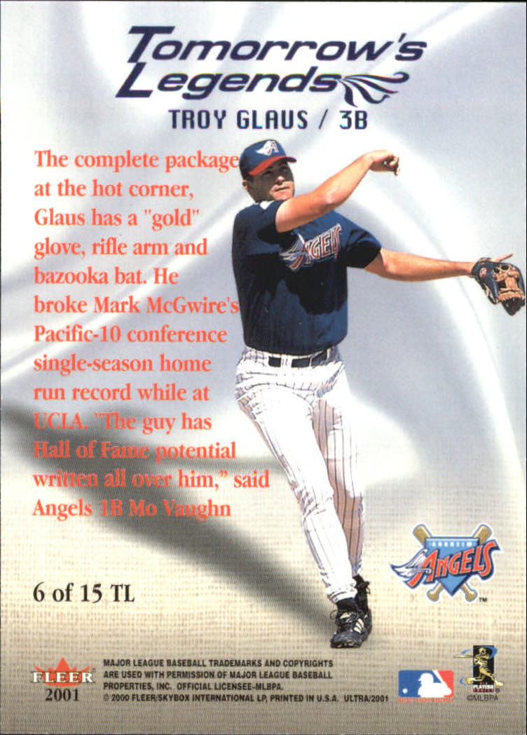 2001 Ultra (Fleer) Baseball "Insert" Cards - Picture 33 of 41