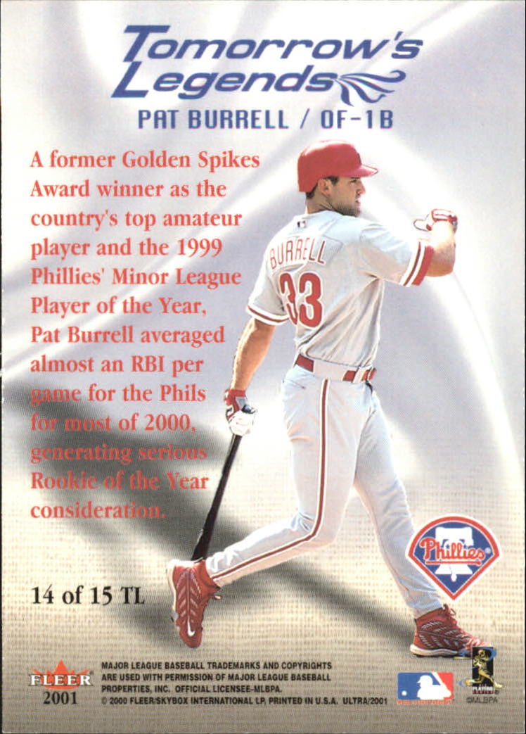 2001 Ultra (Fleer) Baseball "Insert" Cards - Picture 41 of 41
